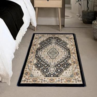 Imagem de 1 Tapete Quarto Beira Cama 1 milhão de Pontos 60x90 Mon Vr (M6Mon PRETO Egípcio Alto Padrão - 1 milhão de pontos Alto Padrão)