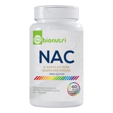 Imagem de Nac N-acetilcisteina 500mg 60 Cápsulas Bionutri