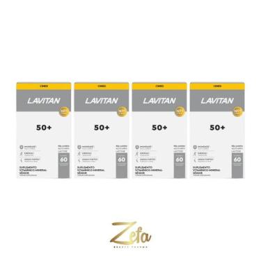 Imagem de Kit 04 Suplemento Alimentar Lavitan 50+ 60Comp - Cimed