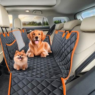 Imagem de Capa Protetora de Banco para Carros Impermeável para Cães Pet com Alças Ajustáveis e Abertura para Cinto