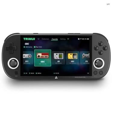 Imagem de TRIMUI Smart Pro Handheld Game Console, Mini Player Compatível Com Mais De 20 Formatos Jogos E Tela Alta Definição Ips 5", Console Videogame Portátil (Preto 128G)