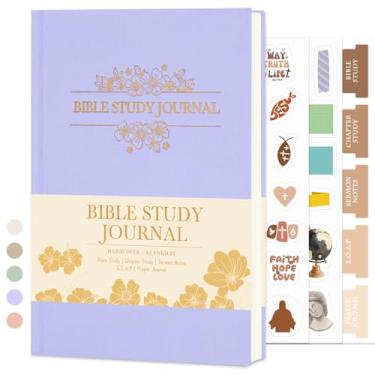 Imagem de XKDOUS Diário de estudo da Bíblia, diário de notas da igreja, suprimentos de estudo bíblico, cadernos bíblicos para anotações, reflexão, oração, 21 cm, caderno de estudo bíblico guiado para mulheres