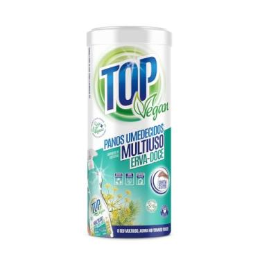 Imagem de TOP VEGAN Panos Umedecidos Multiuso Erva Doce pote x 35un