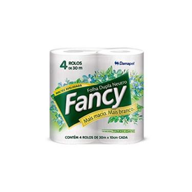 Imagem de Papel Higiênico Fancy Folha Dupla Neutro Pacote com 4 Rolos 30M, Fancy
