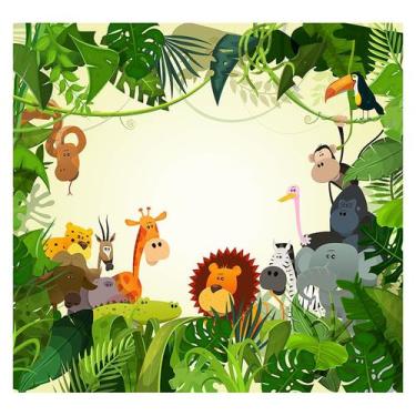 Imagem de Papel de Parede Adesivo Infantil Safari Floresta Bebe Quarto - 586pcp 