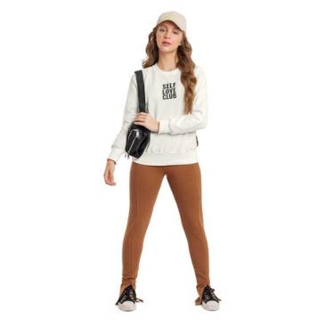 Imagem de Blusão em Moletom Juvenil para Menina Gloss, Off white, 6