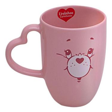 Imagem de Caneca Ursinhos Carinhosos Oxford 350ml Rosa Amarela Azul Cerâmica Ori