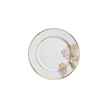 Imagem de Conjunto com 6 Pratos de Sobremesa Fiore Filete Ouro Ø21cm - Alleanza 