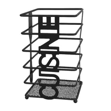 Imagem de Porta‑Talheres Premium Decorado | 10×10 cm em Metal Preto – Organização e Estilo na Cozinha