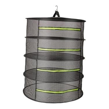 Imagem de WeiLaiKeQi Suporte para secagem de ervas, suporte para secagem de plantas, cesta leve para frutos do mar, alimentos para peixes, chá, carne, utensílios de mesa, 4 Camadas