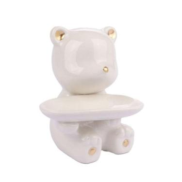 Imagem de Porta Joia de Ceramica 12cm Urso