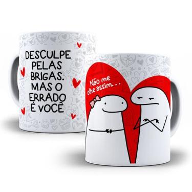Imagem de Caneca Divertida Flork Te Amo + Chaveiro Presente