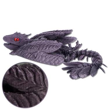 Imagem de Enfeite de mesa de dragão Wyvern emplumado impresso em 3D - Marca Próp