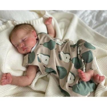 Imagem de Reborn Baby Doll WOOROY Realistic Boy, corpo de vinil completo de 45 c