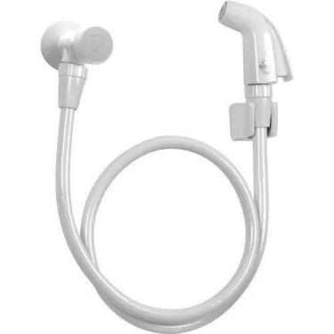 Imagem de Ducha Higiênica Pvc C/ Registro/mangueira Branca - Higiban, Branco
