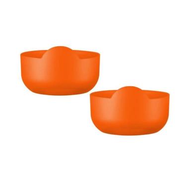 Imagem de Kit 2 Super Bowl Alaranjado 475Ml Plástico Premium