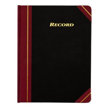 Imagem de Adams Registro Ledger, 21 x 27 cm, 5 quadrados por polegada, 300 páginas coloridas, preto e marrom (ARB810R3M)