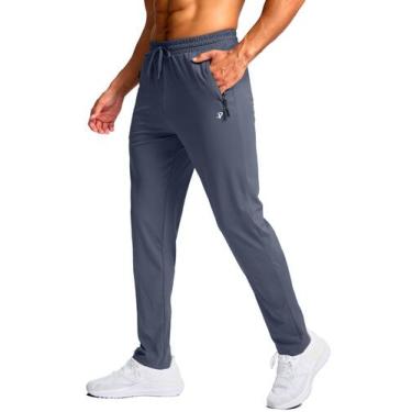 Imagem de Calça de moletom masculina alta Pudolla, grande, com cordão ajustável