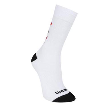 Imagem de Meia Infantil Corinthians - Rikam, Branco, Preto, 34/39