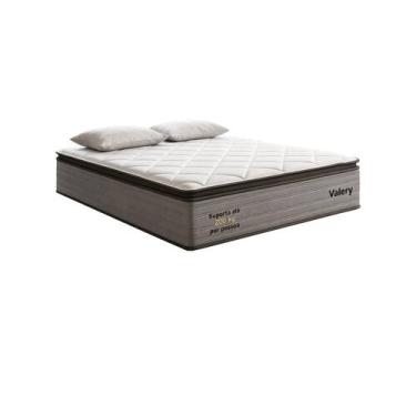 Imagem de Colchão Queen Molas Ensacadas D45 Real 158x32cm Valery Móveis Bom Past