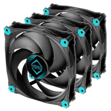 Imagem de Kit com 3x Cooler FAN Iceberg Thermal IceGale Silent 120mm Preto  ICEG
