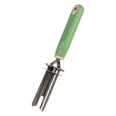 Imagem de Ｂｅｓｇａ Removedor de caroço de frutas em aço inoxidável, eficiente e fácil de usar, portátil, ferramenta de remoção de caroço para maçã, cereja, tâmaras, Verde