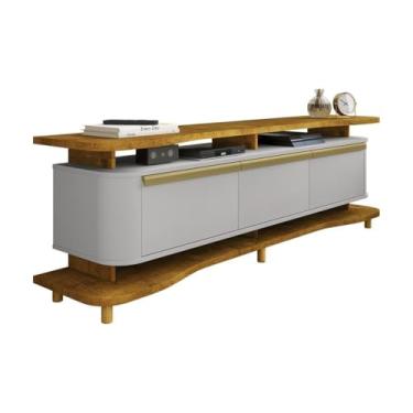 Imagem de Móvel para TV 75" com 3 Portas e Design Contemporâneo - Organização e Estilo para Seu Espaço (Naturale/Off White)