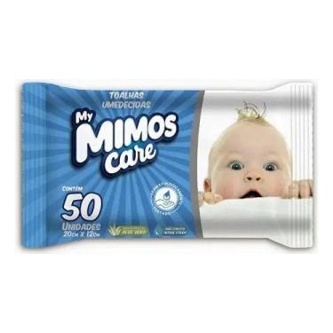 Imagem de Lenço Umedecido Mimos Care 50 Lenços. (azul Ou Rosa) - My Mimos, Azul