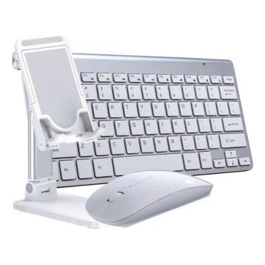 Imagem de BDNET, Teclado Mouse Sem Fio Suporte De Mesa Celular Ou Tablet