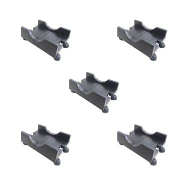 Imagem de KIT 5 Suporte Cpu Nobreak em Polipropileno Regulavel Preto