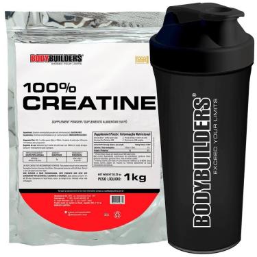 Imagem de Kit Creatina 100% 1kg + Coqueteleira - Bodybuilders-Unissex