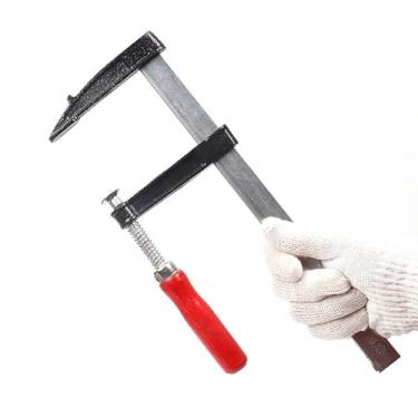 Imagem de Grampos F de ajuste rápido para marcenaria, braçadeiras fixas multifuncionais fixas portáteis de fixação rápida para ferramentas de 50 x 100 mm