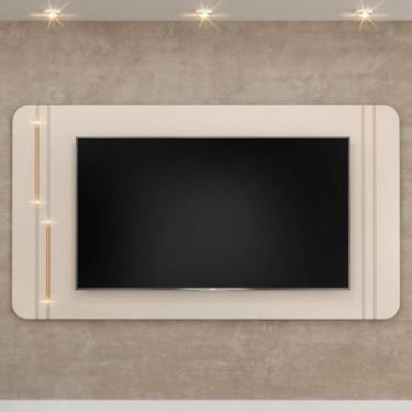 Imagem de Painel Para TV 75 Pol Com LED Orgânico Harper D05 Off White - Lyam Dec