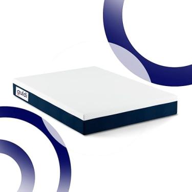 Imagem de Colchão Viúva Guldi Original Firme Mola Ensacada (25x128x188) Branco e Azul