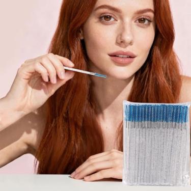 Imagem de Mini bastão de rímel descartável, 50 peças, micro pincel de cílios, aplicadores de pincel de maquiagem para sobrancelhas