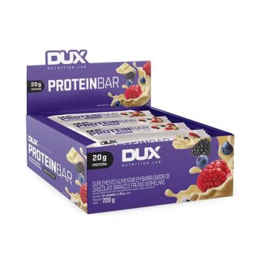 Imagem de Barra De Proteína Protein Bar 60g Chocolate Branco E Frutas Vermelhas 12un Dux-Unissex