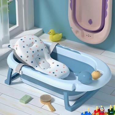 Imagem de Banheira de Bebê Leve E Fácil De Transportar Infantil Com Almofada De 