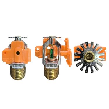 Imagem de Spray pendente de cabeça de aspersor de incêndio de 93.3 °C (93 ℃) - Aprovado pela FM e listado pela UL 1/5.1 cm NPT 93.3 °C (93 ℃) K = 5.6 (K80/métrica) Resposta padrão para sistema automático de