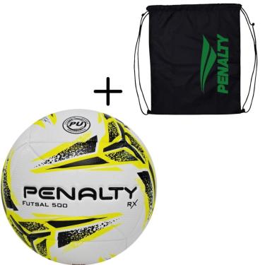Imagem de Kit 01 Bola De Futsal Penalty RX 500 XXIII 2023+1 Bolsa,Sacola Penalty De Ginastica Academia Gym Bag-Masculino