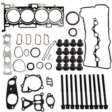 Imagem de BTSCAR Kit de conjunto de juntas de cabeça 2.4 com parafusos serve para Hyundai Santa Tucson Kia Optima Sorento Sportage 2.4L 2359CC L4 DOHC # HS54741B ES72465-1
