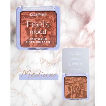 Imagem de Paleta Marmorizada Contorno e Iluminador Ruby Rose Cor:Medium