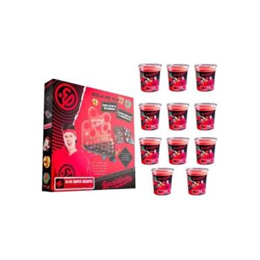 Imagem de Enaldinho Jogo Bola no Alvo Slime Gelástica, Kit com 2 Alvos Ajustáveis, 5 Bolinhas de Gel, Display e Adesivos, 32 x 32,5 x 33cm, para Crianças Acima de 6 Anos