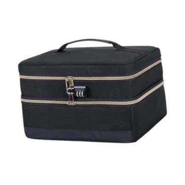 Imagem de YIJU Bolsa organizadora para brinquedos, estojo de transporte, recipiente de poliéster preto para coleções de figuras de ação, carrinhos de metal fundido,