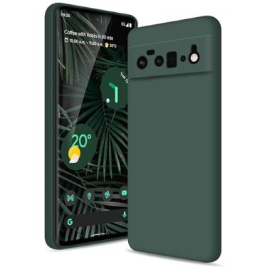 Imagem de Btstring Capa para Google Pixel 6 Pro, capa de silicone com proteção aprimorada para a câmara, capa fina à prova de impactos, forro de microfibra suave anti-riscos, Vert