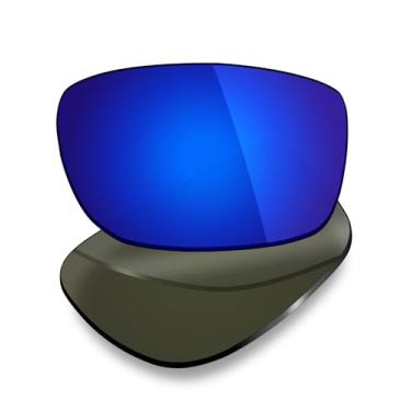 Imagem de Mryok Lentes de reposição polarizadas para óculos de sol Maui Jim Byron Bay MJ746, HD Polarized, proteção UV, resistente a impactos e ajuste perfeito - azul escuro