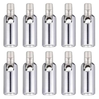 Imagem de Ysyqkn Conjunto de 10 Adaptadores para Lâmpadas Direcionáveis, Fácil Instalação E Reparo, Lustres Profissionais Portáteis, Acessórios para Luminárias, Cromo