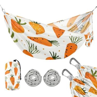 Imagem de ATTX Linda rede de acampamento Corgi de desenho animado – Redes leves e portáteis, capacidade de 150 kg para uso interno, caminhadas, mochilão, viagens, quintal, praia #415