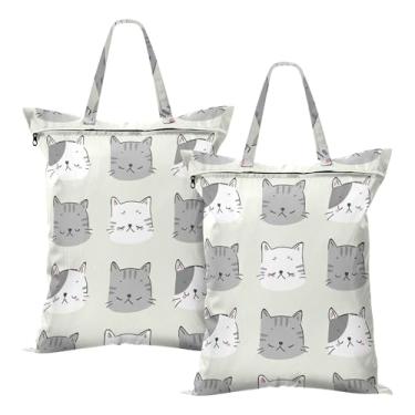 Imagem de SEHANY 2 peças de sacos grandes de lavanderia com alça, à prova d'água, bolsa de roupa para viagem e natação