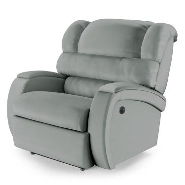 Imagem de Poltrona Do Papai Reclinável Napoli Controle Power Elétrico Usb Pu Cinza Fh1