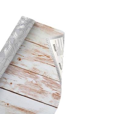 Imagem de Plastico Adesivo Papel De Parede Madeira Demolição 10 Metros - Leonora